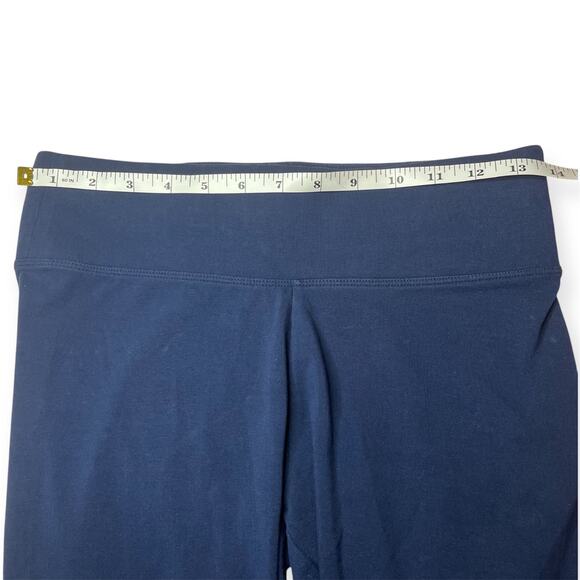 NWOT PINK Bling Sequin Floral Yoga Leggings Navy Blue Cotton Comfy Size Small - Picture 5 of 8